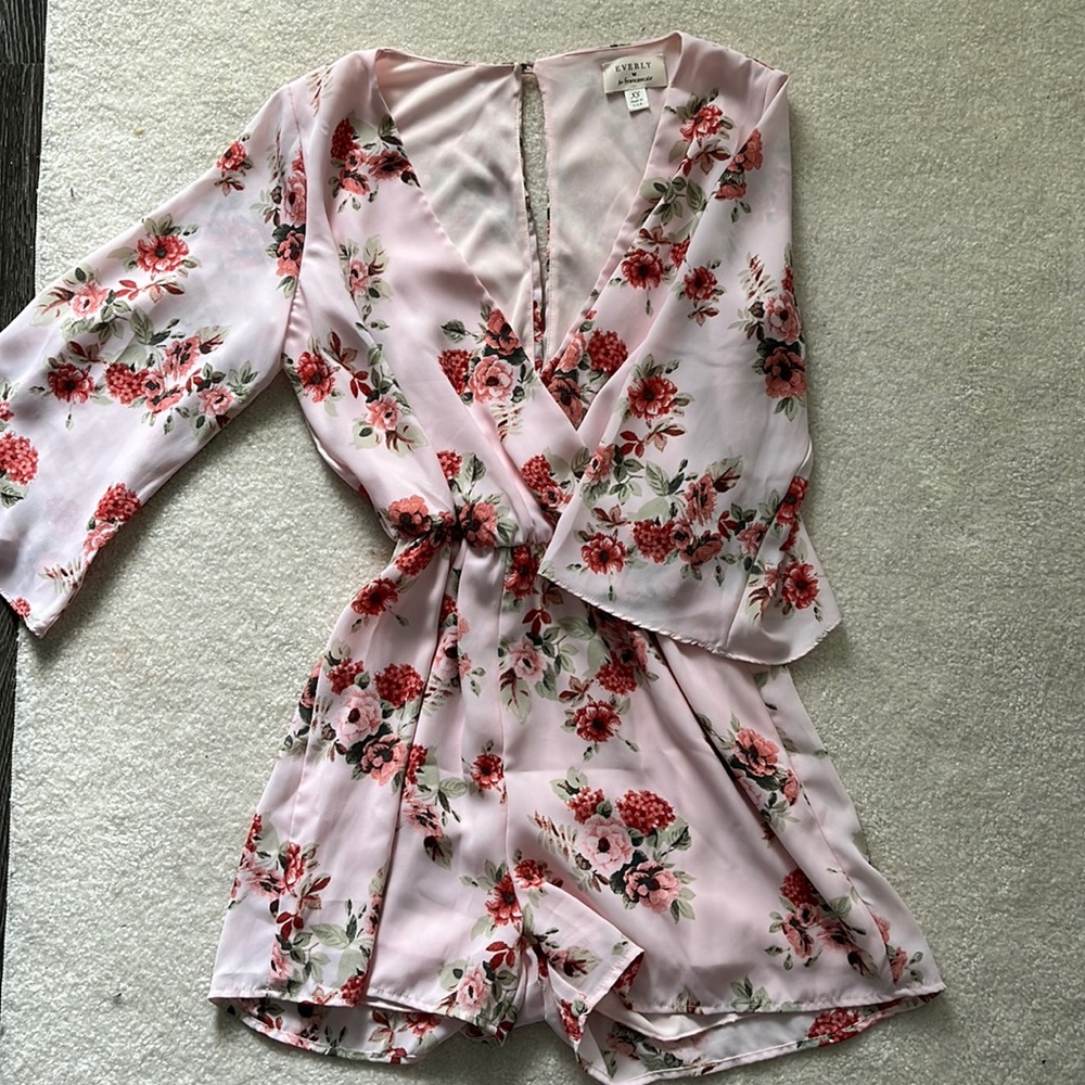 Pink Rose Romper